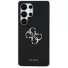 Guess Silicone Big 4G Logo Bottom Script Funda para Samsung Galaxy S25 Ultra - Negro