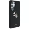 Guess Silicone Big 4G Logo Bottom Script Funda para Samsung Galaxy S25 Ultra - Negro