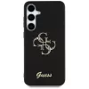 Guess Fixed Glitter Big 4G Metal Logo Funda para Samsung Galaxy S25 (Negro)