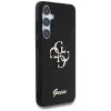 Guess Fixed Glitter Big 4G Metal Logo Funda para Samsung Galaxy S25 (Negro)