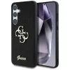 Guess Fixed Glitter Big 4G Metal Logo Funda para Samsung Galaxy S25+ (Negro)