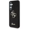 Guess Fixed Glitter Big 4G Metal Logo Funda para Samsung Galaxy S25+ (Negro)