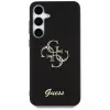 Guess Fixed Glitter Big 4G Metal Logo Funda para Samsung Galaxy S25+ (Negro)