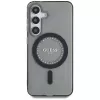 Guess Rhinestones Printed Classic Logo Funda MagSafe para Samsung Galaxy S25 (Negro)