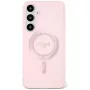 Guess Rhinestones Printed Classic Logo Funda MagSafe para Samsung Galaxy S25 (Rosa)
