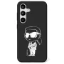 Karl Lagerfeld Silicone Graffiti Ikonik Printed Logo Funda MagSafe para Samsung Galaxy S25 Negro
