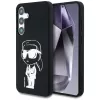Karl Lagerfeld Silicone Graffiti Ikonik Printed Logo Funda MagSafe para Samsung Galaxy S25 Negro