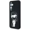 Karl Lagerfeld Silicone Graffiti Ikonik Printed Logo Funda MagSafe para Samsung Galaxy S25 Negro