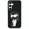 Karl Lagerfeld Silicone Graffiti Ikonik Printed Logo Funda MagSafe para Samsung Galaxy S25 Negro