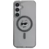Karl Lagerfeld Button Choupette Head Printed Logo Funda MagSafe para Samsung Galaxy S25, Negro