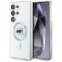 KARL LAGERFELD Button Karl Head Printed Logo Funda MagSafe para Samsung Galaxy S25 Ultra Blanco