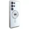 KARL LAGERFELD Button Karl Head Printed Logo Funda MagSafe para Samsung Galaxy S25 Ultra Blanco