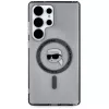 KARL LAGERFELD Funda MagSafe Button Karl Head Printed Logo para Samsung Galaxy S25 Ultra, negro