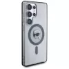 KARL LAGERFELD Funda MagSafe Button Karl Head Printed Logo para Samsung Galaxy S25 Ultra, negro