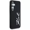 KARL LAGERFELD Funda Silicone Metal Signature Logo para Samsung Galaxy S25, negro