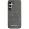Karl Lagerfeld Funda Rhinestones Karl Head Logo para Samsung Galaxy S25 (negro)
