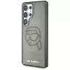Karl Lagerfeld Funda Rhinestones Karl Head Logo para Samsung Galaxy S25 Ultra, negro