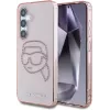 Karl Lagerfeld Funda Rhinestones Karl Head Logo para Samsung Galaxy S25 (rosa)