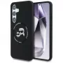KARL LAGERFELD Funda MagSafe Silicone DoubleHeads & Circle para Samsung Galaxy S25+, negro