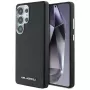 Karl Lagerfeld Funda MagSafe Saffiano Full-Wrapped Elongated Metal Logo para Samsung Galaxy S25 Ultra, negro