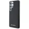 Karl Lagerfeld Funda MagSafe Saffiano Full-Wrapped Elongated Metal Logo para Samsung Galaxy S25 Ultra, negro