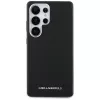 Karl Lagerfeld Funda MagSafe Saffiano Full-Wrapped Elongated Metal Logo para Samsung Galaxy S25 Ultra, negro