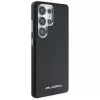 Karl Lagerfeld Funda MagSafe Saffiano Full-Wrapped Elongated Metal Logo para Samsung Galaxy S25 Ultra, negro
