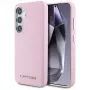 Karl Lagerfeld Funda MagSafe Saffiano FullWrapped Elongated Metal Logo para Samsung Galaxy S25, rosa