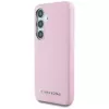 Karl Lagerfeld Funda MagSafe Saffiano FullWrapped Elongated Metal Logo para Samsung Galaxy S25, rosa