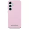Karl Lagerfeld Funda MagSafe Saffiano FullWrapped Elongated Metal Logo para Samsung Galaxy S25+, rosa