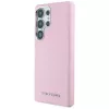 Karl Lagerfeld Funda MagSafe Saffiano FullWrapped Elongated Metal Logo para Samsung Galaxy S25 Ultra, rosa