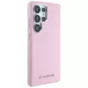 Karl Lagerfeld Funda MagSafe Saffiano FullWrapped Elongated Metal Logo para Samsung Galaxy S25 Ultra, rosa