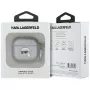 Karl Lagerfeld Funda Monogram Karl Head para AirPods 4 (plateado)