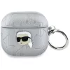 Karl Lagerfeld Funda Monogram Karl Head para AirPods 4 (plateado)