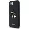 Guess Funda Grained Big 4G Logo Small Classic Logo para iPhone 16e (negro)