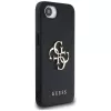 Guess Funda Grained Big 4G Logo Small Classic Logo para iPhone 16e (negro)