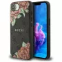 Guess Funda MagSafe 4G Flowers Print para iPhone 16e / 17e, negro
