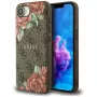 Guess Funda MagSafe 4G Flowers Print para iPhone 16e / 17e, marrón