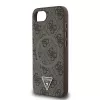 Guess Funda MagSafe 4G Ring Triangle Logo para iPhone 16e (marrón)
