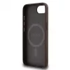 Guess Funda MagSafe 4G Ring Triangle Logo para iPhone 16e (marrón)