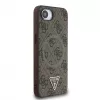 Guess Funda MagSafe 4G Ring Triangle Logo para iPhone 16e (marrón)
