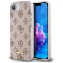 Guess Funda MagSafe Peony Script Logo para iPhone 16e / 17e, marrón