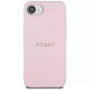 Guess Funda MagSafe Grained Ring para Apple iPhone 16e (rosa)