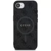 Guess Funda MagSafe 4G Ring Classic Logo para iPhone 16e (negro)