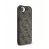 Guess Funda MagSafe 4G Ring Classic Logo para Apple iPhone 16e (marrón)
