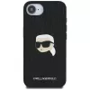 Karl Lagerfeld Funda Monogram Karl Head Pin para iPhone 16e / 17e, negro