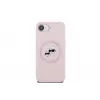 Karl Lagerfeld Funda MagSafe Silicone Karl & Choupette Heads para iPhone 16e / 17e, rosa