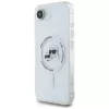 KARL LAGERFELD Funda MagSafe IML Metal Karl & Choupette Heads para iPhone 16e/17e, blanco