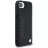 BMW Funda Leather Hot Stamp para iPhone 16e / 17e, negro