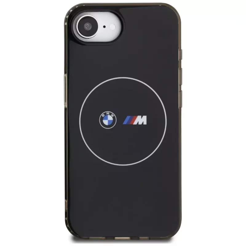 BMW IML Metal White Circle funda MagSafe para iPhone 16e / 17e negro
